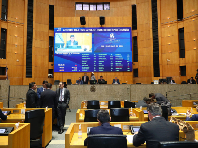 Projeto prevê desconto salarial para deputados faltosos em sessões extraordinárias no ES